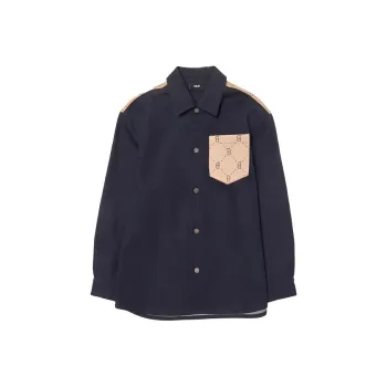 MLB Boston Red Sox Dia Monogram Shirt Unisex Dark Marine Blue