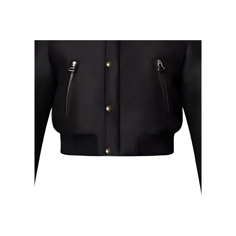 LOUIS VUITTON Cropped Mikado Bomber Jacket-4