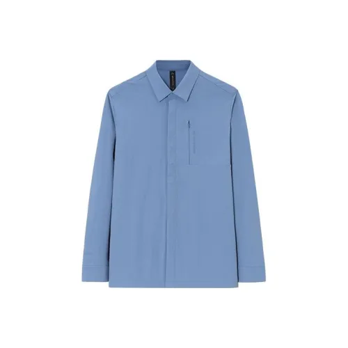 ANTA Champion All-Weather Series Shirts Men Dusty Blue