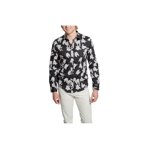 GUESS Luxe Magnolia Shirt Shirt Men's Black