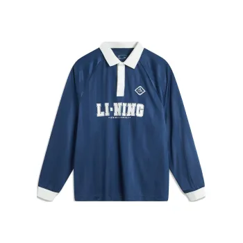 LiNing Sports Life Collection Polo Shirt Men's Deep Prussian Blue