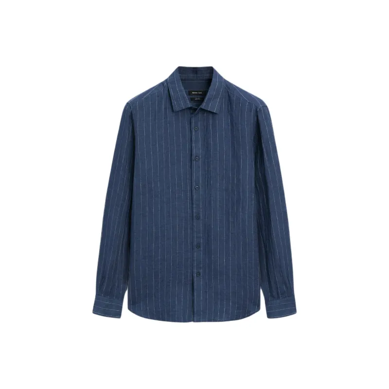 Massimo Dutti Shirts Men Blue-0