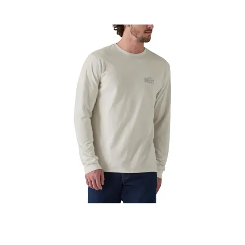 Patagonia Long Sleeved Strataspire Responsibili Tee® Sweatshirt Men's Birch White
