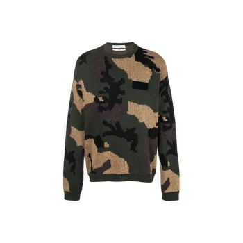 OFF WHITE SS19 Sweater Men's Green Camouflage