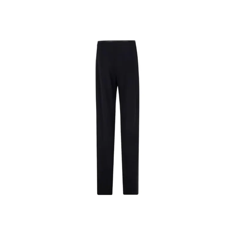 EMPORIO ARMANI Cady texture Palazzo Trousers-1