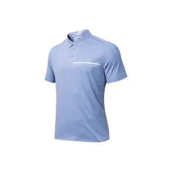 Anta Variety Training Collection Polo Shirt Men's Cerulean Sky Blue