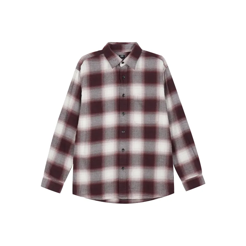 UNIQLO Shirts Unisex Maroon-17-0