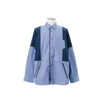 Sacai SS25 Shirts Men Blue