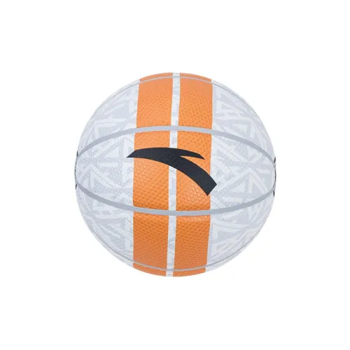 Anta PU Basketball Orange White Size 7 Street Unisex