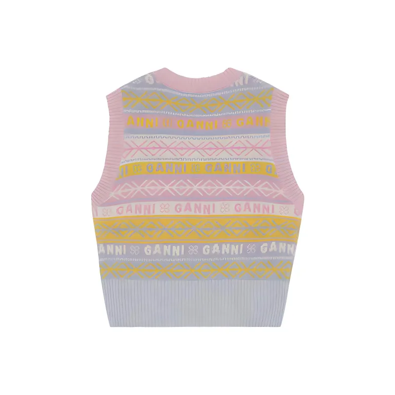 GANNI Vest Fall Women's Multicolor-1
