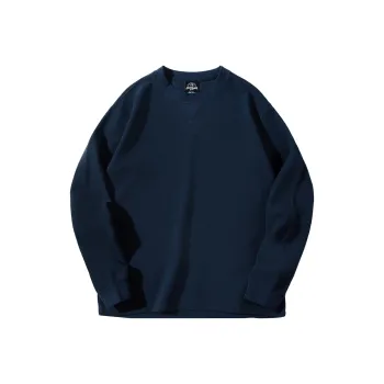 MOBI GARDEN Waffle Knit Sweatshirt Coat Unisex