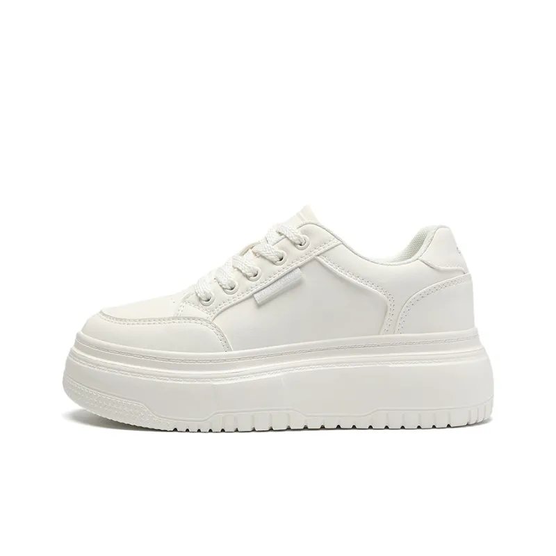 ZHR Skateboard Shoes Women's Low Top Beige, Beige Box Included-1