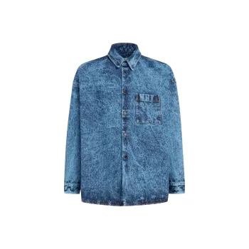 MARNI Marble dyed Denim Shirt