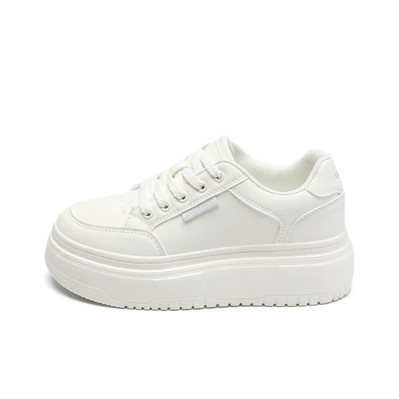 ZHR Skateboard Shoes Women's Low Top Beige, Beige Box Included-2