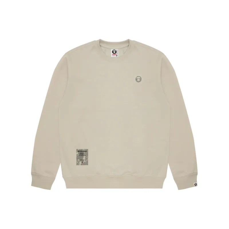 Aape Logo patch Crew neck Sweatshirt-4