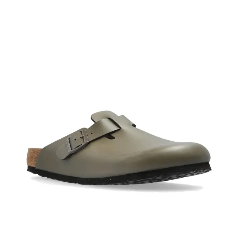 Birkenstock Boston Abrasion Resistant Slip Resistant Closed Toe Slippers Unisex Gray Regular Loose Fit-1