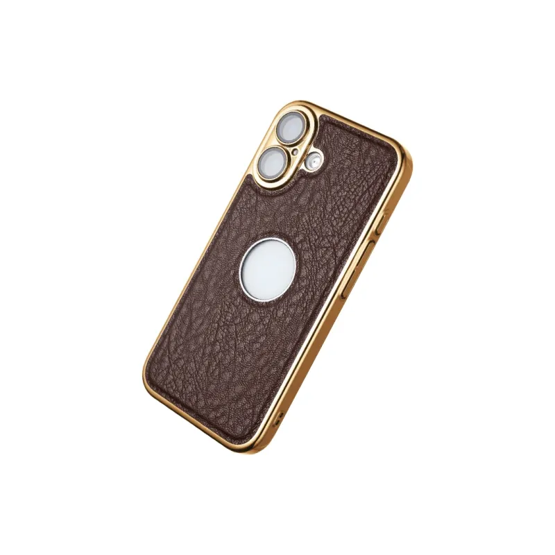Kona Chun Genuine Leather Material Nostalgic Classic Tricolor Phone Cases Compatibility Apple 16/15/14/13/12/iPhone 16-2