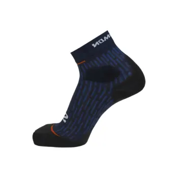 SALOMON Ultra Glide Ankle Socks Unisex 1 Pack Carbon/French Blue/Fiery Red