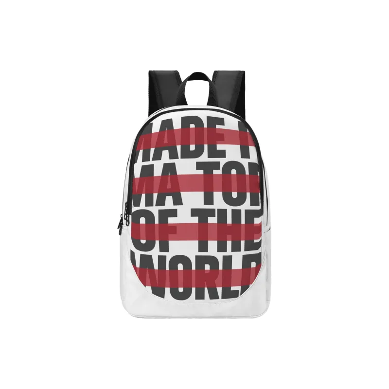 ONRF SOUNDBYTE Collaboration Polyester Water Repellent Backpack Medium Size Unisex White-8