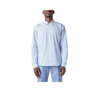 Dickies Premium Collection Service Shirt Shirt Men's Light Blue
