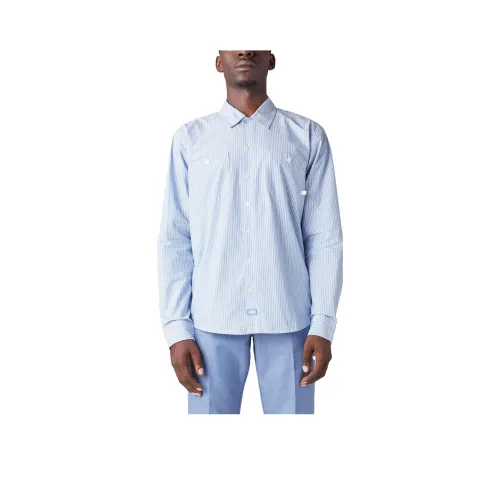 Dickies Premium Collection Service Shirt Shirt Men's Light Blue