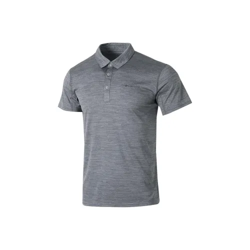 Columbia Polo Shirts Men Gray