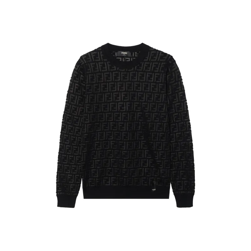 FENDI Allover Ff Jacquard Crewneck Jumper-0