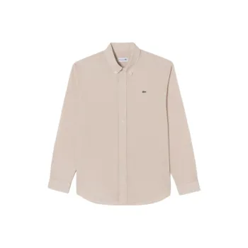 LACOSTE Shirts Men Beige