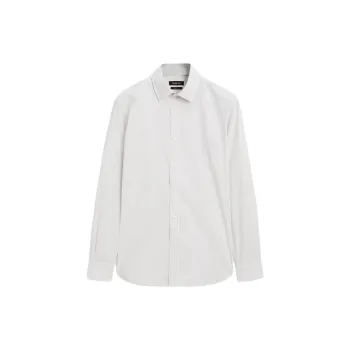 Massimo Dutti Shirt Men's Pearl Gray