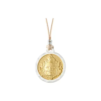 Inker Good Stone 999 Fine Silver Necklaces Unisex