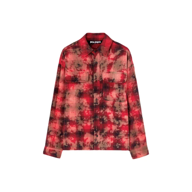 PALM ANGELS Checked Long Sleeved Shirt-0