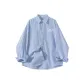 Denim Blue White Stripes
