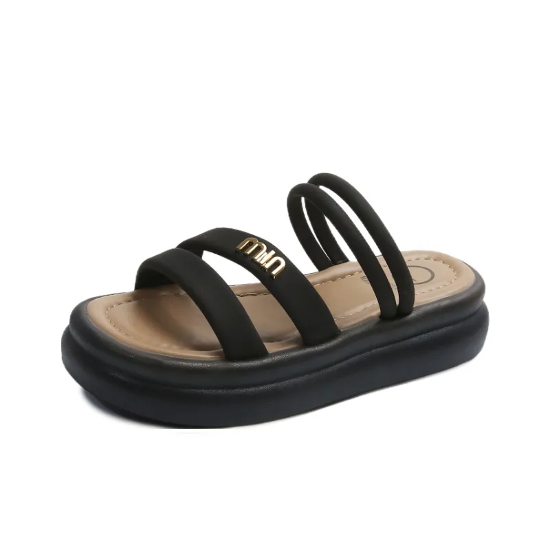 Puppytown Rubber Sole Slip Resistant Quick Dry Slide Slippers Women's-2