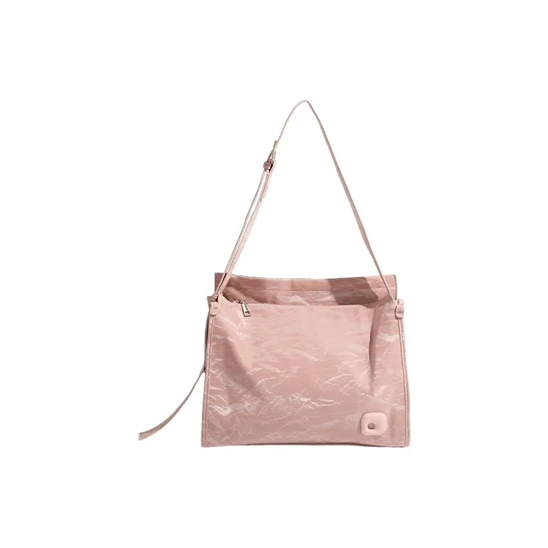Yalu Polyester With PU Shoulder Bag Women's White/Pink/Milk Tea-5