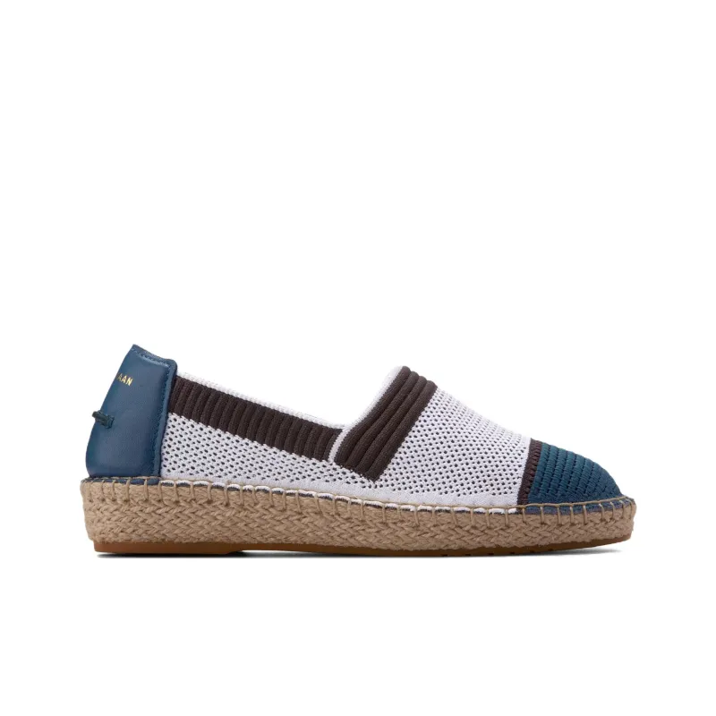 COLE HAAN Casual Single Shoes Women's White Blue Brown-1
