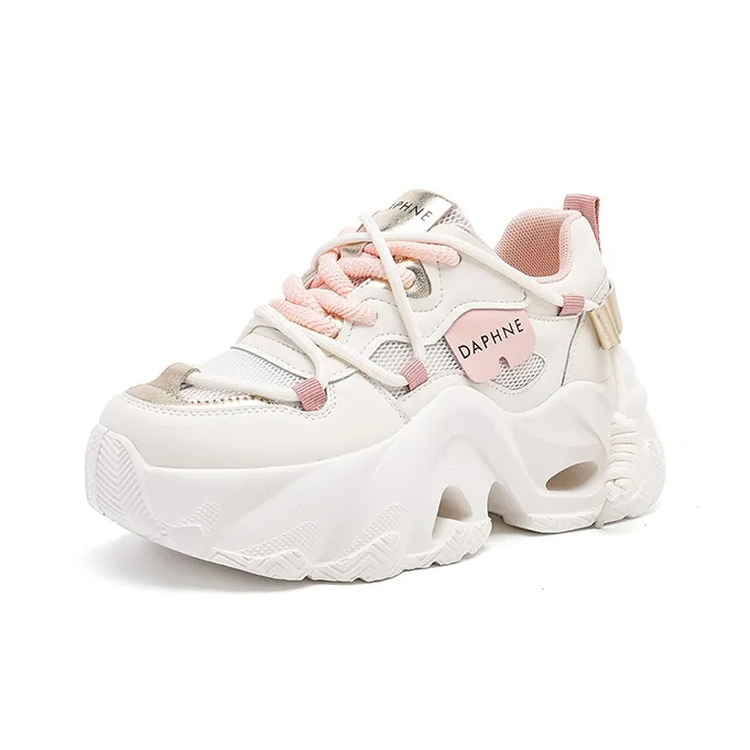 DAPHNE Anti-Slip Wear-Resistant Low-Top Chunky Sneakers Women's-15