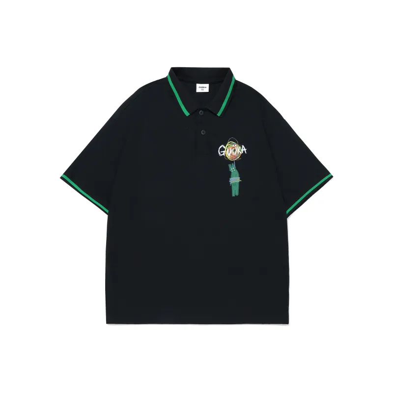 Guuka Polo Shirt Unisex Cream White-8