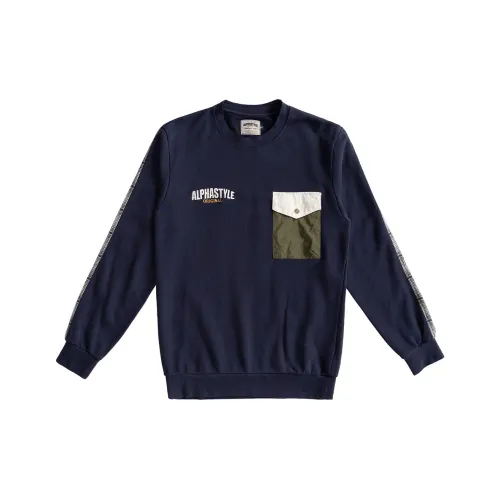 AlphaStyle Sweatshirt Unisex Royal Blue