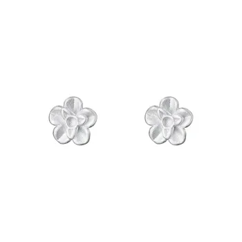 KiNGZiT 999 Fine Silver Stud Earrings Women's