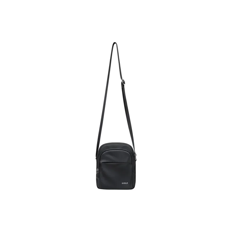 GOLF Water Repellent Fabric Crossbody Bag, Shoulder Bag Men's Dusty Black/Elegant Gray-5
