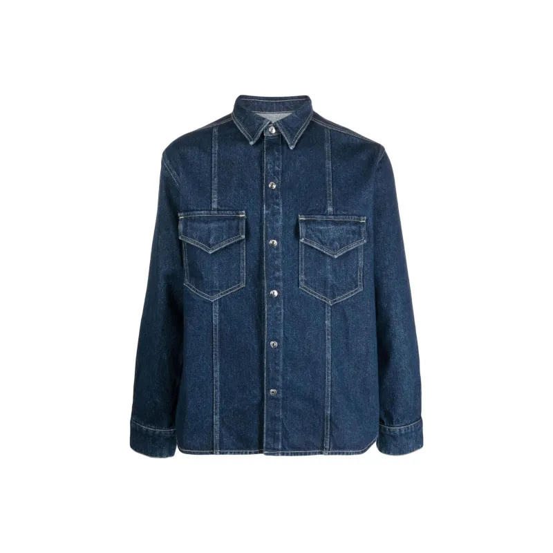 NANUSHKA Shirts Men Blue-0