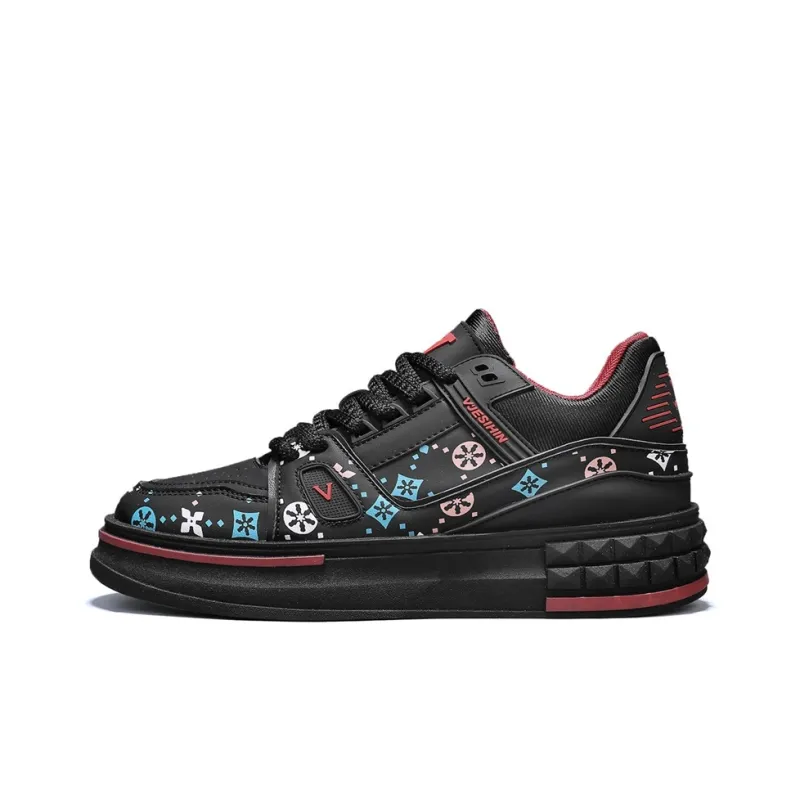 OUGLEMEN Cushioning, Lightweight, Breathable Low Top Skateboard Shoes Men's Box-7