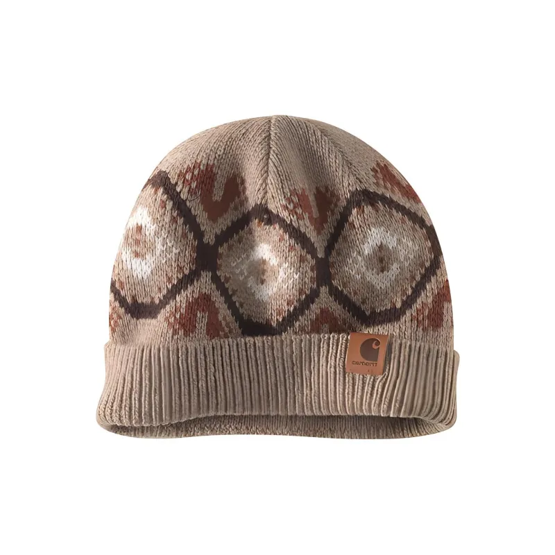 Carhartt Polyester Wool Nylon Acrylic Viscose Cotton Beanies Women's Oat-1