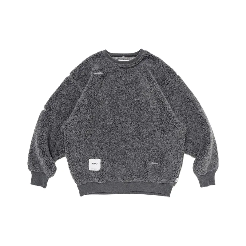 WTAPS Logo patch Fleece Sweatshirt-1