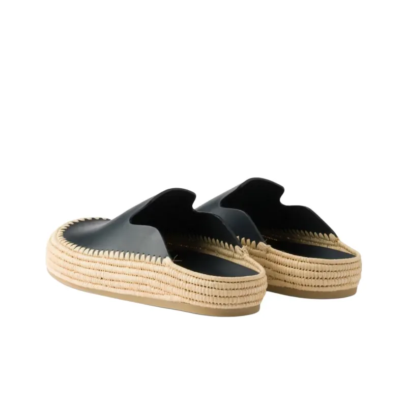 PRADA Closed Toe Slippers Men's Dark Blue-3