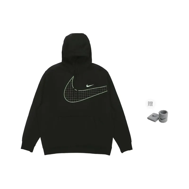 Nike Sweatshirt Unisex Black+Wrist Brace-0