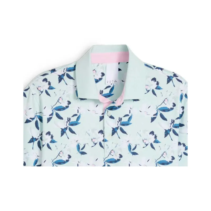 PUMA Polo Shirt Men's Turquoise-2