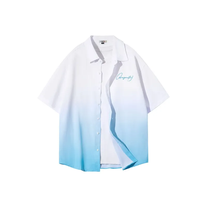 RED DRAGONFLY Shirt Unisex Blue White-0
