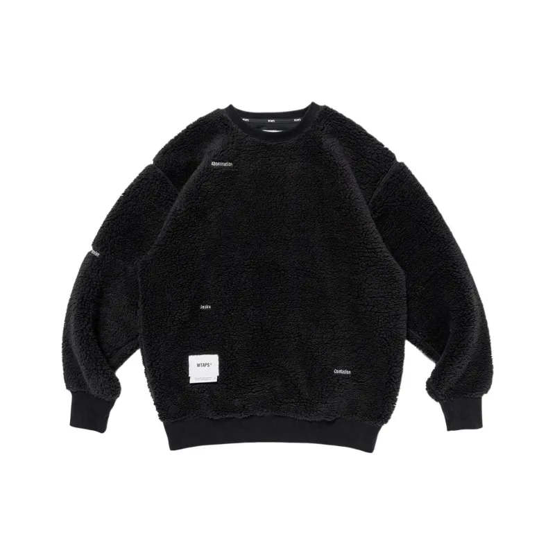 WTAPS Logo patch Fleece Sweatshirt-0