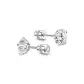 Silver-Holographic Star Stud Earrings (5MM)